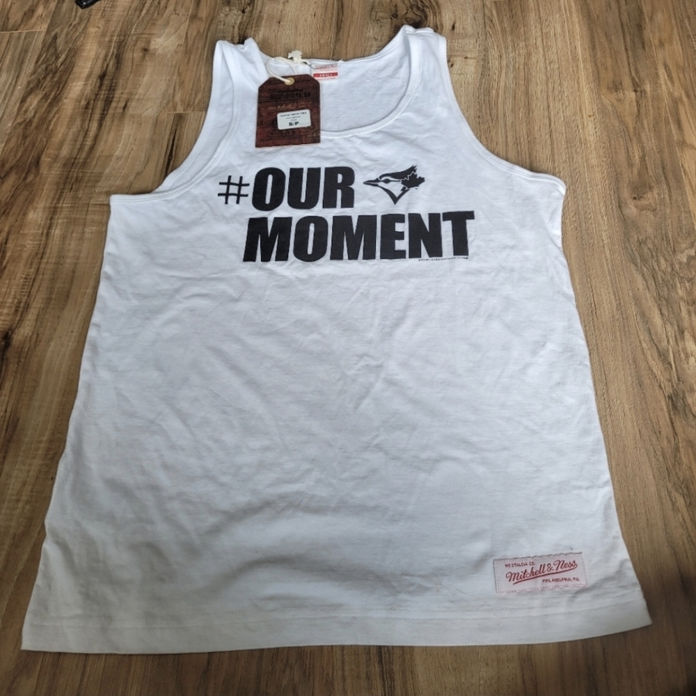 NWT Mitchell & Ness Our Moment Blue Jays Mens Size Small Tank Top